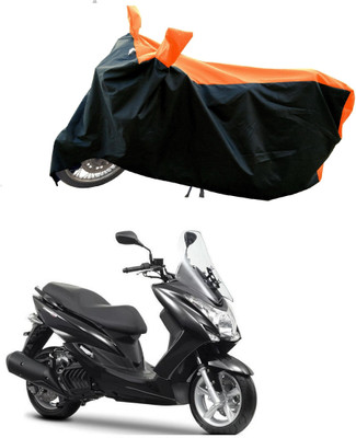 DeepShakshi AUTOMOTIVE Waterproof Two Wheeler Cover for Yamaha(Majesty S 155 maxi BS6, Orange)