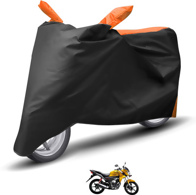 Caronix Waterproof Two Wheeler Cover for Honda(CB Twister, Orange)
