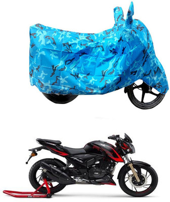 HYBRIDS COLLECTION Two Wheeler Cover for TVS(Apache RTR 200 4V, Blue)