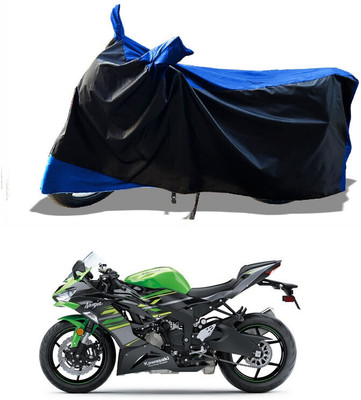 DeepShakshi AUTOMOTIVE Waterproof Two Wheeler Cover for Kawasaki(Ninja ZX-6R, Blue)
