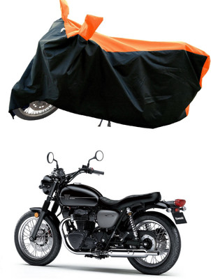 DeepShakshi AUTOMOTIVE Waterproof Two Wheeler Cover for Kawasaki(W800 BS6, Orange)