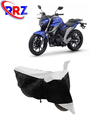 RRZ Waterproof Two Wheeler Cover for Yamaha(FZ, Black, White)