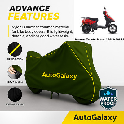 AutoGalaxy Waterproof Two Wheeler Cover for Hero(Electric Flash BS6, Green)