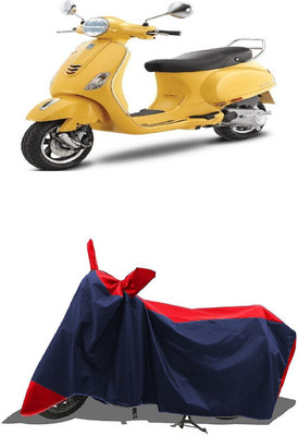 SUGASHRI Waterproof Two Wheeler Cover for Vespa(Vespa VXL 125, Red, Blue)