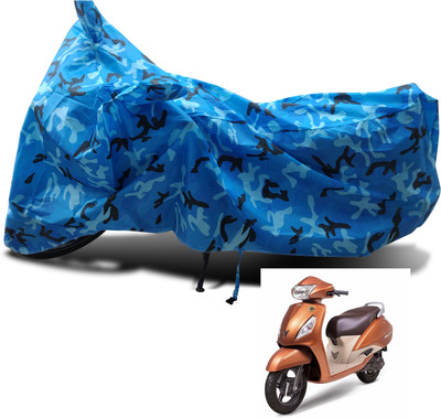 Euro Care Waterproof Two Wheeler Cover for TVS(Jupiter, Blue)