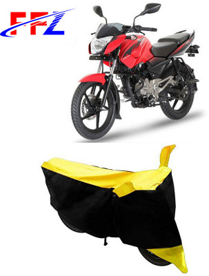 FFZ Waterproof Two Wheeler Cover for Bajaj(Pulsar 150, Black, Yellow)