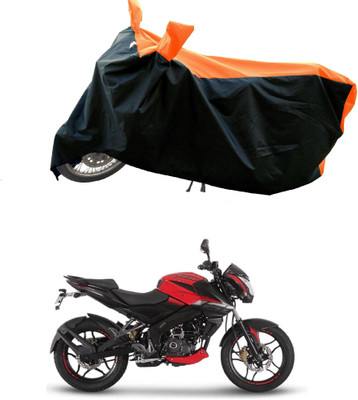 DeepShakshi AUTOMOTIVE Waterproof Two Wheeler Cover for Bajaj(Pulsar 160 NS DTS-i, Orange)