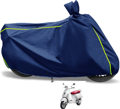 Euro Care Waterproof Two Wheeler Cover for Vespa(Elegante, Blue)