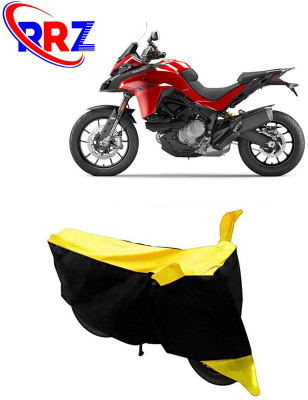 RRZ Waterproof Two Wheeler Cover for Ducati(Multistrada, Black, Yellow)