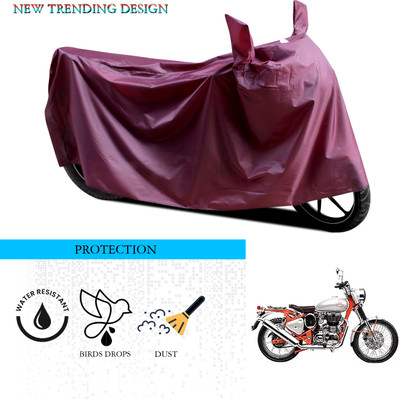 ANTHUB Waterproof Two Wheeler Cover for Royal Enfield(Bullet Trials 350, Maroon)