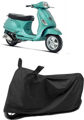 AASHTIK MART Two Wheeler Cover for Vespa(ZX 125, Black)
