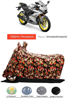 Amexride Two Wheeler Cover for Yamaha(YZF R15 V3 BS6, Multicolor)