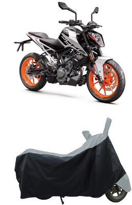 Coxtor Waterproof Two Wheeler Cover for KTM(Duke 200, Grey)