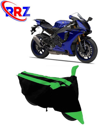 RRZ Waterproof Two Wheeler Cover for Yamaha(YZF R1, Black, Green)