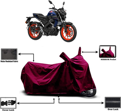 Amexride Two Wheeler Cover for Yamaha(MT-15, Maroon)