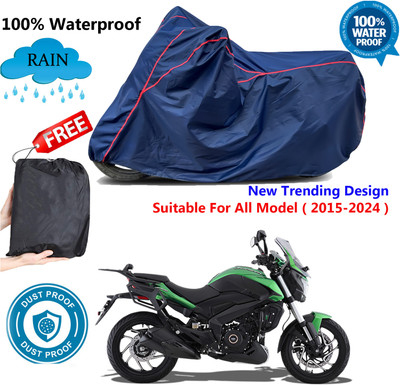 AUTOCAD Waterproof Two Wheeler Cover for Bajaj(Dominar 400 BS6, Blue, Red)