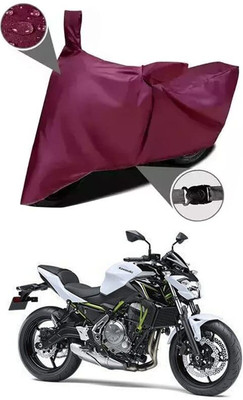AASHTIK MART Two Wheeler Cover for Kawasaki(Z650, Maroon)