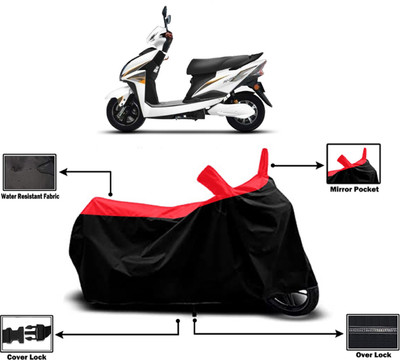 Amexride Two Wheeler Cover for Techo Electra(Raptor, Red)