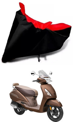 DSAMI Two Wheeler Cover for TVS(Jupiter classic, Black, Red)