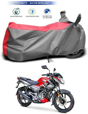 AutoTiger Two Wheeler Cover for Bajaj(Pulsar NS125, Red, Grey)