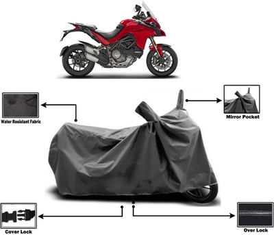 Amexride Two Wheeler Cover for Ducati(Multistrada 1260, Grey)