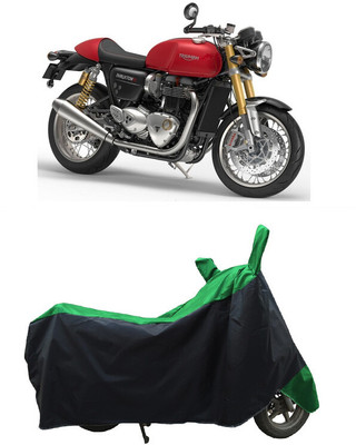 Coxtor Waterproof Two Wheeler Cover for Triumph(Thruxton 1200 R, Green)