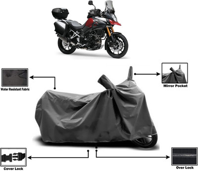 Amexride Two Wheeler Cover for Suzuki(V Strom 1000, Grey)