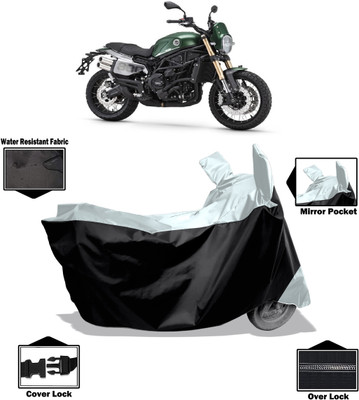 Amexride Two Wheeler Cover for Benelli(Leoncino 800, White)