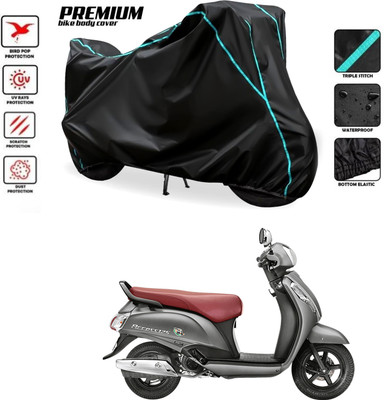 SThanaveX Two Wheeler Cover for Suzuki(Access SE, Black)