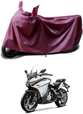 THE REAL ARV Waterproof Two Wheeler Cover for CFMoto(400GT, Maroon)