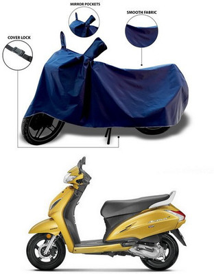 DeepShakshi AUTOMOTIVE Waterproof Two Wheeler Cover for Honda(Activa 6G, Blue)