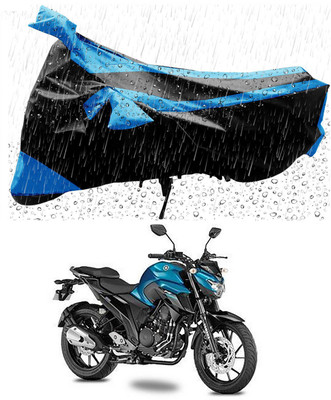 Zection Waterproof Two Wheeler Cover for Yamaha(FZ 25, Blue, Black)
