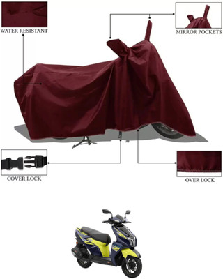 Mdstar Waterproof Two Wheeler Cover for TVS(Ntorq 125, Maroon)