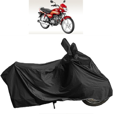 MMSSTAR Waterproof Two Wheeler Cover for Hero(MotoCorp HF Deluxe, Black)