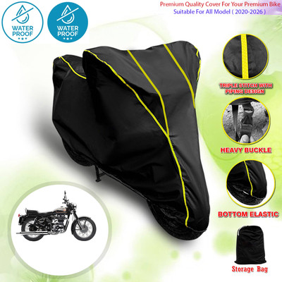 OliverX Waterproof Two Wheeler Cover for Royal Enfield(Bullet 350, Multicolor)