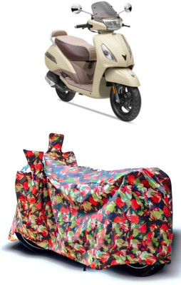 Autofly Waterproof Two Wheeler Cover for TVS(Jupiter Grande, Multicolor)