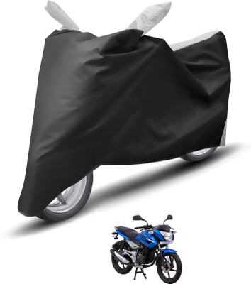 Caronix Waterproof Two Wheeler Cover for Bajaj(XCD 125cc, Silver)