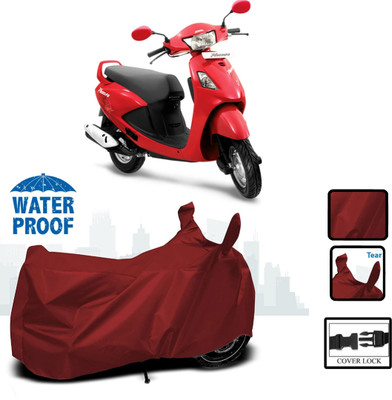 HWSXQAE Waterproof Two Wheeler Cover for Hero(Maroon)