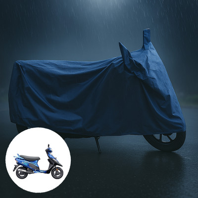 GOSHIV-car and bike accessories Waterproof Two Wheeler Cover for TVS(Scooty Pep Plus, Blue)