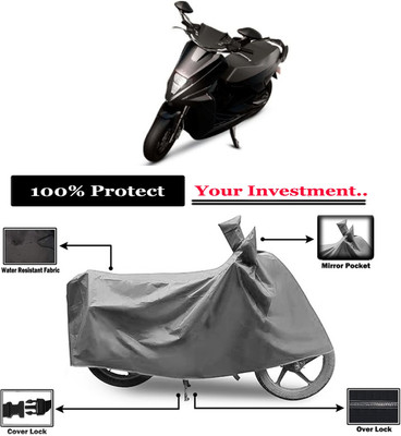 Amexride Two Wheeler Cover for Simple Energy(Simple One, Grey)