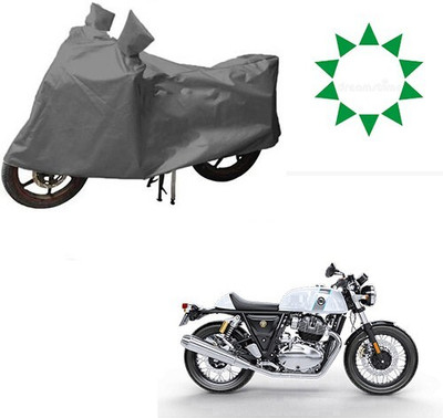 DeepShakshi AUTOMOTIVE Waterproof Two Wheeler Cover for Royal Enfield(Continental GT, Grey)