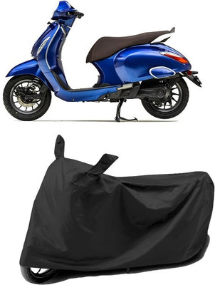 AASHTIK MART Two Wheeler Cover for Bajaj(Urbanite Chetak, Black)