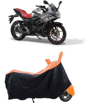 Coxtor Waterproof Two Wheeler Cover for Suzuki(Gixxer Special Edition BS6, Orange)