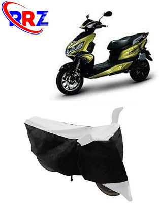 RRZ Waterproof Two Wheeler Cover for Okinawa(i-Praise, Black, White)