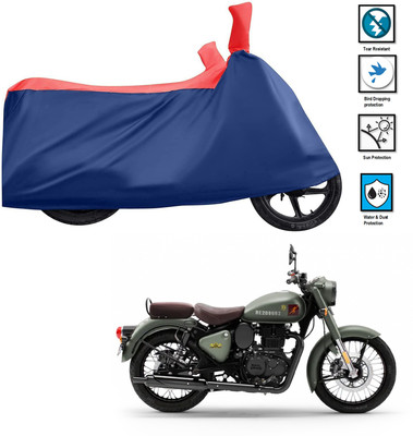 CODOKI Waterproof Two Wheeler Cover for Royal Enfield(Classic 350 Signals, Red)