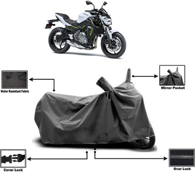 Amexride Two Wheeler Cover for Kawasaki(Z650, Grey)