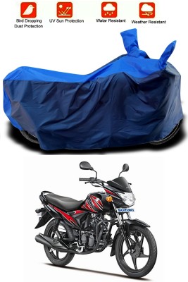 Furious3D Two Wheeler Cover for Suzuki(Hayate, Blue, Blue)