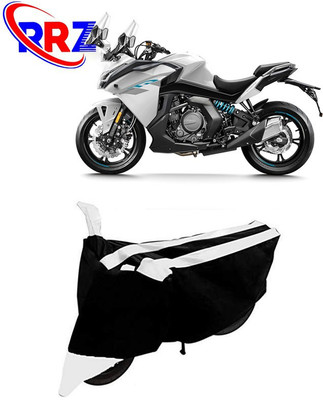 RRZ Waterproof Two Wheeler Cover for CFMoto(650GT, Black, White)