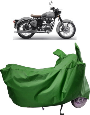 Amexride Two Wheeler Cover for Royal Enfield(Classic Gunmetal BS6, Maroon)