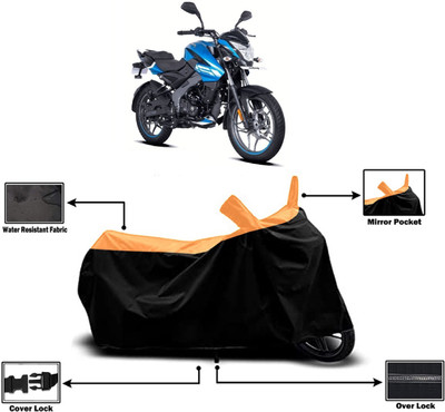 Amexride Two Wheeler Cover for Bajaj(Pulsar NS125 BS6, Orange)